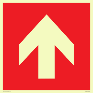 Up arrow (white on red background)